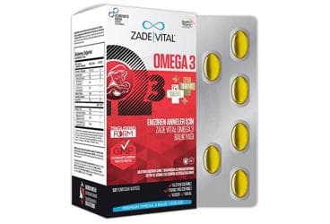 ZADE VITAL EMZIREN ANNELER ICIN OMEGA 3 BALIK YAGI ICEREN KAPSUL 50 kapsül İlaç Görseli