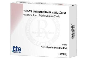 TURKTIPSAN NEOSTIGMINE METIL SULFAT 0,5 MG/1 ML ENJEKSIYONLUK COZELTI 6 AMPUL İlaç Görseli