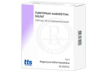 TURKTIPSAN MAGNEZYUM SULFAT 1500 MG/10 ML ENJEKSIYONLUK COZELTI (10 AMPUL) İlaç Görseli