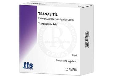 TRANASITIL 250 MG/2,5 ML IM/IV ENJEKSIYONLUK COZELTI İlaç Görseli