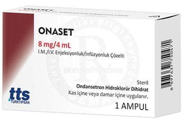 ONASET 8 MG/4 ML I.M./I.V.ENJEKSIYONLUK/INFUZYONLUK COZELTI (1 AMPUL) İlaç Görseli