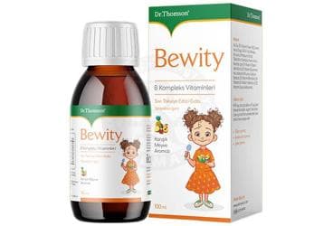 DR THOMSON BEWITY B KOMPLEKS VITAMINLERI ICEREN KARISIK MEYVE AROMALI SIVI TAKVIYE EDICI GIDA 100 ml şişe İlaç Görseli