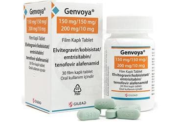 GENVOYA 150 MG/150 MG/200 MG/10 MG 30 FILM TABLET İlaç Görseli