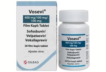 VOSEVI 400 MG-100 MG-100 MG FILM KAPLI TABLET (28 TABLET) İlaç Görseli