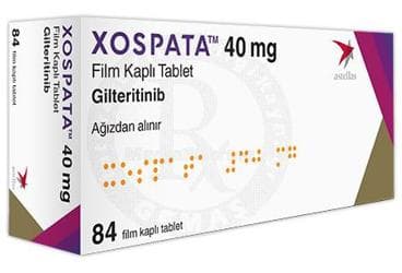 XOSPATA 40 MG FILM KAPLI TABLET (84 TABLET) İlaç Görseli