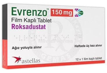 EVRENZO 150 MG FILM KAPLI TABLET (12 ADET) İlaç Görseli