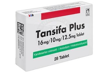 TANSIFA PLUS 16 MG/10 MG/12.5 MG TABLET (28 TABLET) İlaç Görseli