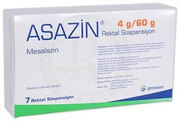 ASAZıN 4 G/60 G REKTAL SUSPANSIYON İlaç Görseli