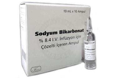 SODYUM BIKARBONAT %8,4 IV INFUZYON ICIN COZELTI ICEREN 10 AMPUL İlaç Görseli