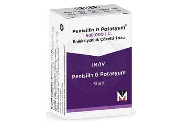 PENICILLIN G POTASYUM 500.000 IU ENJEKSIYONLUK COZELTI TOZU (1 FLAKON) İlaç Görseli