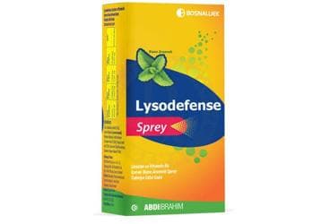 LYSODEFENSE LIZOZIM VE VITAMIN B6 ICEREN NANE AROMALI TAKVIYE EDICI SPREY 30 ml şişe İlaç Görseli