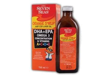 SEVEN SEAS ORANGE SYRUP AND COD LIVER OIL 170 ml şişe İlaç Görseli