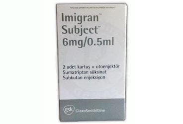 IMIGRAN SUBJECT 6MG/0,5MG 2 KARTUS + OTOENJEKTOR İlaç Görseli