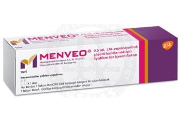 MENVEO 0,5ML IM ENJEKSIYONLUK COZELTI HAZIRLAMAK ICIN LIYOFILIZE TOZ ICEREN 1 FLAKON İlaç Görseli