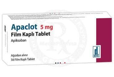 APACLOT 5 MG FILM KAPLI TABLET (56 FILM KAPLI TABLET) İlaç Görseli