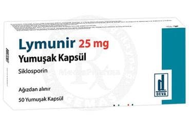 LYMUNIR 25 MG 50 YUMUSAK KAPSUL İlaç Görseli