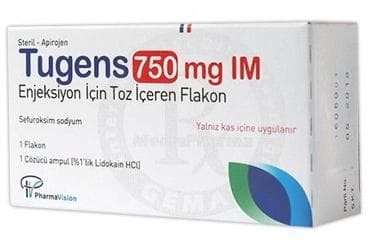 TUGENS 750 MG IM ENJEKSIYON ICIN TOZ ICEREN FLAKON İlaç Görseli