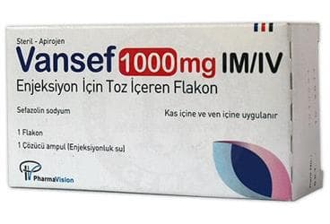 VANSEF 1000 MG IM/IV ENJEKSIYON ICIN TOZ ICEREN FLAKON İlaç Görseli
