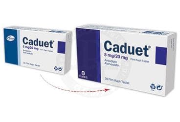 CADUET 5MG/20MG 30 FILM TABLET İlaç Görseli