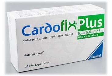 CARDOFIX PLUS 10/160/12,5 MG 28 FILM KAPLI TABLET İlaç Görseli