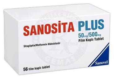 SANOSITA PLUS 50 MG/500 MG FILM KAPLI TABLET İlaç Görseli