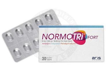 NORMOTRI FORT 5 MG/2,5 MG/8,14 MG FILM KAPLI TABLET İlaç Görseli