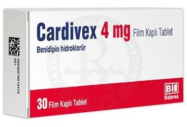 CARDIVEX 4 MG FILM KAPLI TABLET (30 TABLET) İlaç Görseli