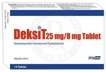 DEKSIT 25 MG/8 MG 14 TABLET İlaç Görseli