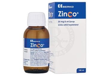 ZINCO 25 MG/5 ML SURUP (100 ML) İlaç Görseli