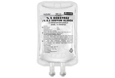 POLIFLEKS %5 DEKSTROZ-%0,2 SODYUM KLORUR 500 ML SETLI İlaç Görseli