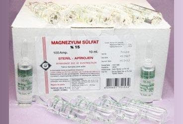 MAGNEZYUM SULFAT %15 10 ML 100 AMPUL İlaç Görseli