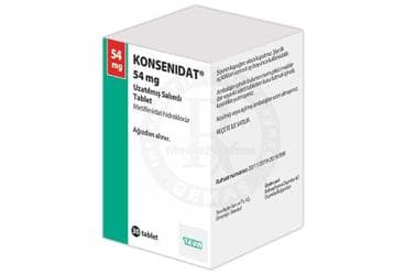 KONSENIDAT 54 MG UZATILMIS SALIMLI TABLET (30 TABLET) İlaç Görseli