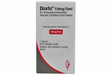 DOXTU 10 MG/5 ML IV/INTRAVESIKAL KONSANTRE INFUZYON COZELTISI ICEREN FLAKON İlaç Görseli