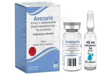 AVECURIS 10 MG IV ENJEKSIYONLUK COZELTI HAZIRLAMAK ICIN TOZ VE COZUCU (1 FLAKON+1 COZUCU AMPUL) İlaç Görseli