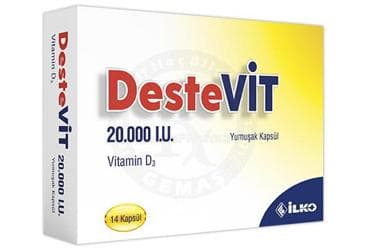 DESTEVIT 20.000 I.U. YUMUSAK KAPSUL (14 KAPSUL) İlaç Görseli