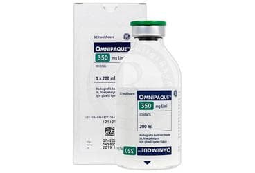 OMNIPAQUE 350 MG I/ML ENJEKSIYONLUK COZELTI (1 X 200 ML) İlaç Görseli