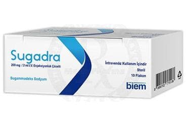 SUGADRA 200 MG/2 ML IV ENJEKSIYONLUK COZELTI (10 FLAKON) İlaç Görseli