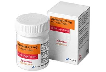 APIXELIS 2,5 MG FILM KAPLI TABLET (56 TABLET) İlaç Görseli