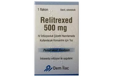 RELITREXED 500 MG IV INFUZYONLUK COZELTI HAZIRLAMADA KULLANILACAK KONSANTRE ICIN TOZ (1 FLAKON) İlaç Görseli