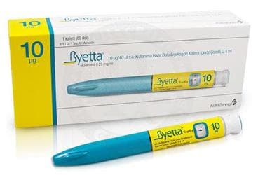 BYETTA 10 µG/40 µL SC KULLANIMA HAZIR DOLU ENJ. KALEMI ICINDE COZELTI 2,4 ML İlaç Görseli