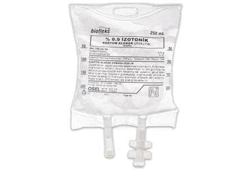 BIOFLEKS %0,9 IZOTONIK SODYUM KLORUR SOLUSYONU 250 ML (PVC TORBA) SETLI İlaç Görseli