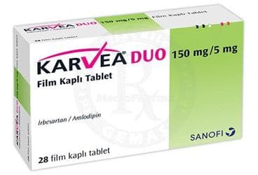 KARVEA DUO 150 MG/5 MG 28 FILM KAPLI TABLET İlaç Görseli