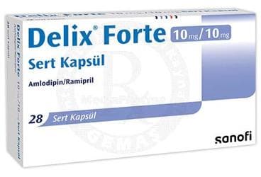 DELIX FORTE 10 MG/10 MG SERT KAPSUL (28 KAPSUL) İlaç Görseli