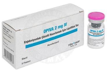 OPIVA 2 MG IV ENJEKSIYONLUK COZELTI HAZIRLAMAK ICIN LIYOFILIZE TOZ (5 ADET) İlaç Görseli
