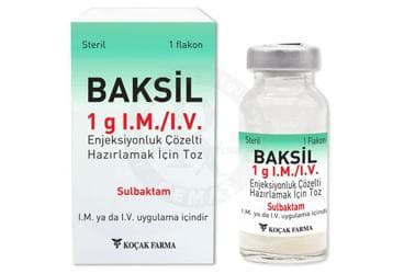 BAKSIL 1 G I.M./I.V. ENJEKSIYONLUK COZELTI HAZIRLAMAK ICIN TOZ (1 FLAKON) İlaç Görseli