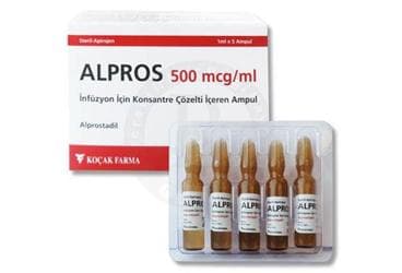 ALPROS 500 MCG/ML INF. ICIN KONSANTRE COZ. ICEREN 1 MLx5 AMPUL İlaç Görseli