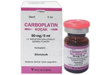 CARBOPLATIN-KOCAK 50 MG/5 ML IV INFUZYON ICIN SOLUSYON ICEREN FLAKON İlaç Görseli