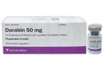 DARABIN 50 MG/ML IV ENJ./INF. ICIN LIYOFILIZE TOZ ICEREN 5 FLAKON İlaç Görseli