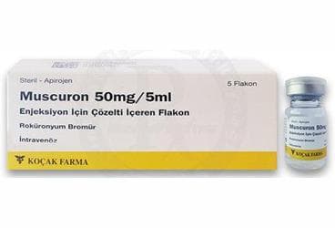 MUSCURON 50 MG/5 ML ENJEKSIYON ICIN COZELTI ICEREN 5 FLAKON İlaç Görseli