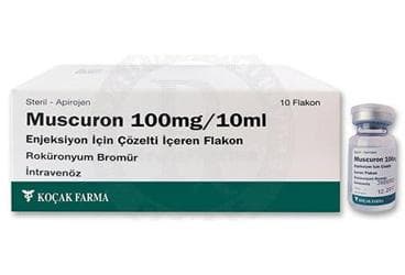 MUSCURON 100 MG/10 ML ENJEKSIYON ICIN COZELTI ICEREN FLAKON (10 FLAKON) İlaç Görseli